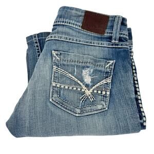 BKE Women's Boot Cut Jeans - Light Blue